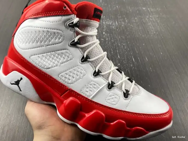 1st Kicks Air Retro Jordan White Gym 302370-160 9 Red 0522